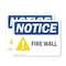 Signmission Fire Wall OSHA Notice Sign, Vinyl Decal, 14in W x 10in L, 2PK OS-2PACK-NS-D-1014-L-15670 - alternate 1
